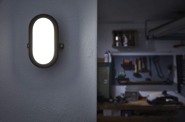 Osram - LED vonkajšie nástenné svietidlo BULKHEAD LED/11W/230V IP54 čierne