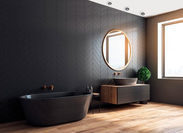 Kanlux 33122 - Kúpeľňové podhľadové svietidlo FLINI 10W IP44 čierna