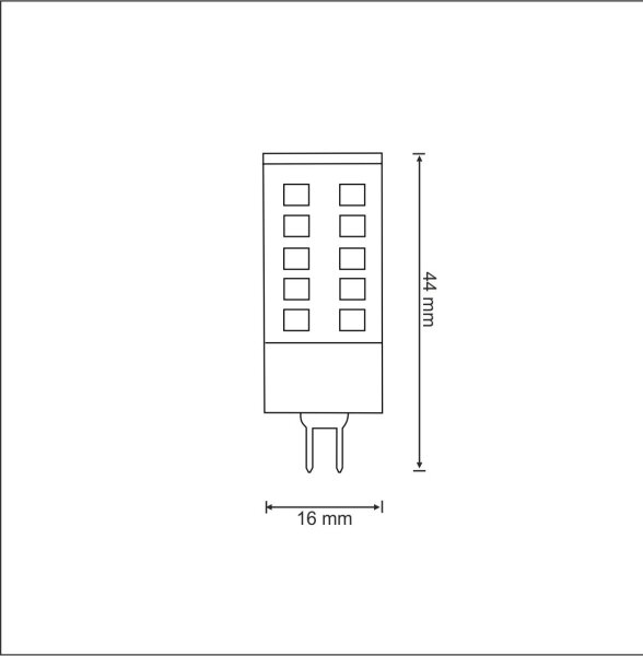 LED Žiarovka G4/3W/12V 3000K