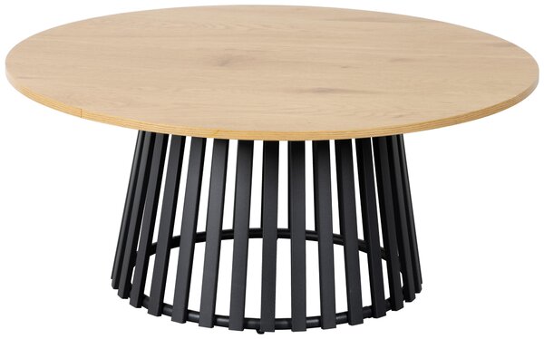 KONFERENČNÝ STOLÍK, čierna, farba duba, kov, kompozitné drevo, 80/80/40 cm Boxxx - Stolíky do obývačky, Online Only