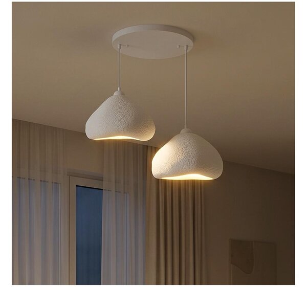 Brilagi - Závesný luster WABI SABI na lankách, 2xE27/40W/230V, priemer 45 cm, biela