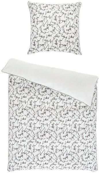 OBOJSTRANNÁ POSTEĽNÁ BIELIZEŇ, renforcé, antracitová, 135/200 cm Esprit - Online Only bytové doplnky, Online Only