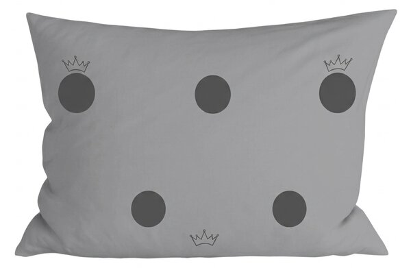 Polybavlnená obliečka na vankúš CROWN POLY 50x70 cm, tmavosivá
