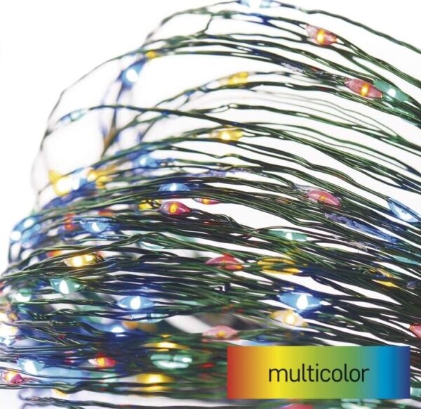 LED vonkajší svetelný reťaz 75xLED/12,5m IP44 viacfarebný