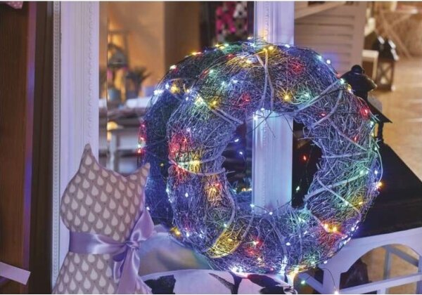 LED vonkajší svetelný reťaz 75xLED/12,5m IP44 viacfarebný