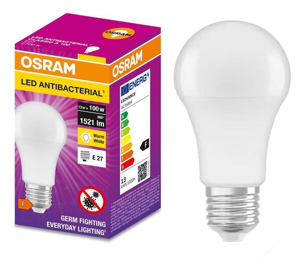 LED Antibakteriálna žiarovka A100 E27/13W/230V 2700K - Osram