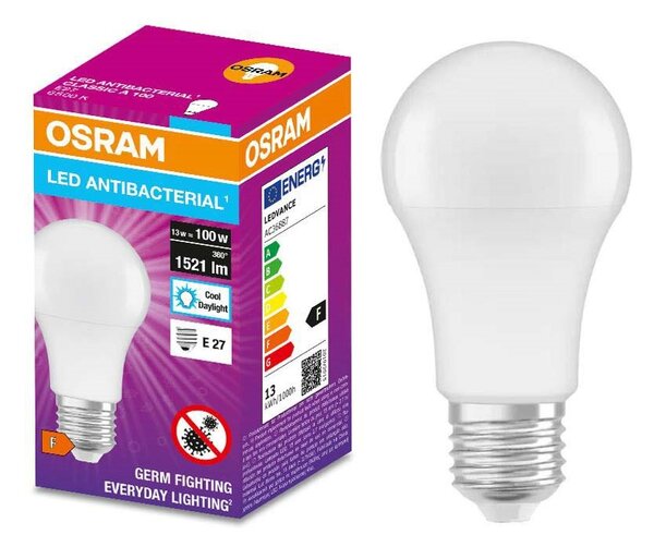 LED Antibakteriálna žiarovka A100 E27/13W/230V 6500K - Osram