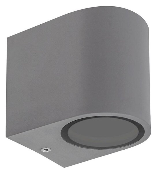 Vonkajšie nástenné svietidlo PARETE 1xGU10/6W/230V IP54 šedá