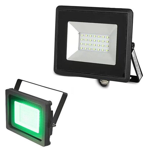 LED Reflektor LED/20W/230V IP65 zelené svetlo
