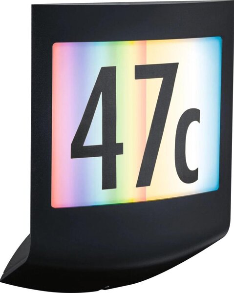 Paulmann 94513 - RGBW LED/8,2W IP44 Stmievateľné domové číslo PADEA 230V