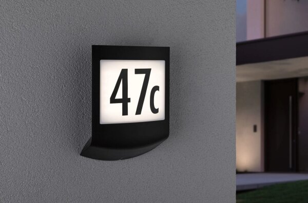 Paulmann 94513 - RGBW LED/8,2W IP44 Stmievateľné domové číslo PADEA 230V