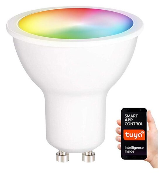LED RGB Stmievateľná žiarovka GU10/5W/230V 2700-6500K Wi-Fi Tuya