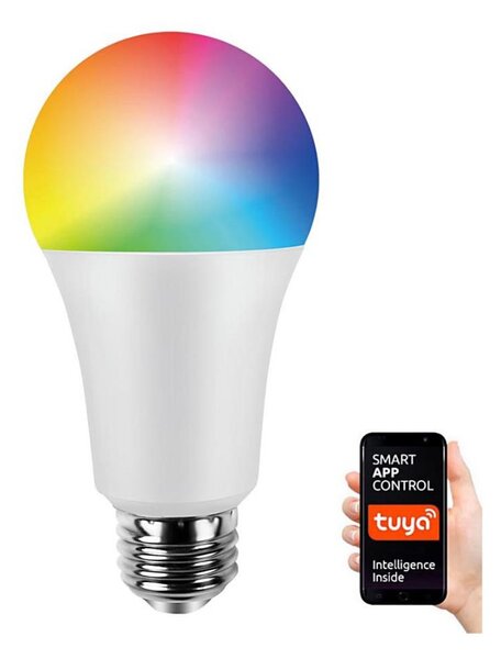 LED RGB Stmievateľná žiarovka A70 E27/11W/230V 2700-6500K Wi-Fi Tuya