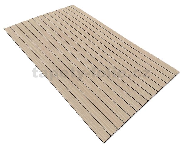Samolepiace lamely na stenu L01, cena za kus, rozmer 100 cm x 60 cm, svetlo hnedé, IMPOL TRADE