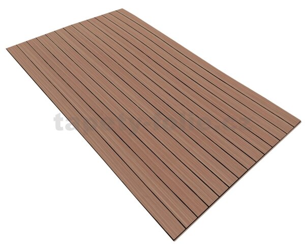Samolepiace lamely na stenu L03, cena za kus, rozmer 100 cm x 60 cm, tmavo hnedé, IMPOL TRADE