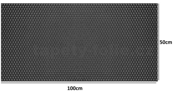 3D panel XPS 2803000092, cena za kus, rozmer 100 cm x 50 cm, plástve čierne, IMPOL TRADE