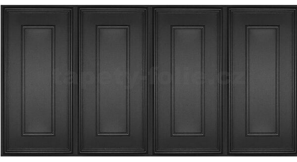 3D panel XPS 2803000095, cena za kus, rozmer 100 cm x 50 cm, obklad čierny, IMPOL TRADE