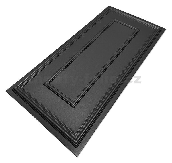 3D panel XPS 2803000095, cena za kus, rozmer 100 cm x 50 cm, obklad čierny, IMPOL TRADE