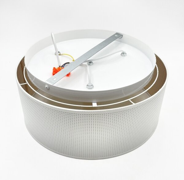 Stropné svietidlo SIRJA PLISADO 3xE27/15W/230V pr. 35 cm biela/zlatá