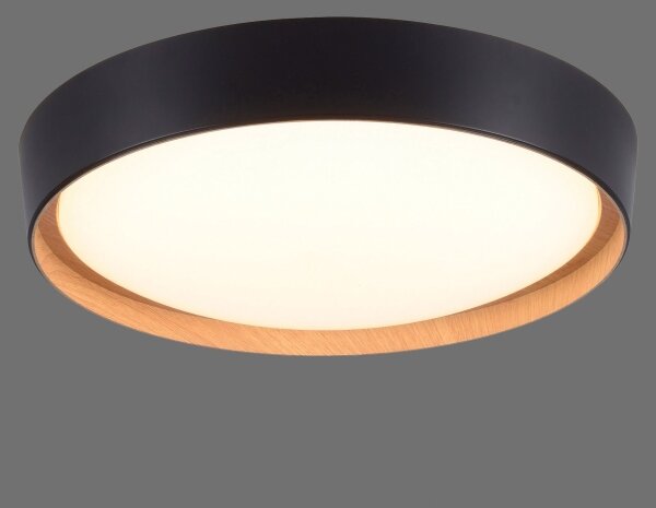 Leuchten Direkt 1434718-LED Stmievateľné stropné svietidlo EMILIA 28,8W/230V čierna