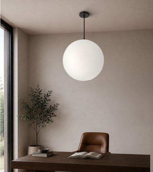 BRILAGI - Závesné svietidlo s lankom POLOS 1xE27/40W/230V pr. 40 cm čierne