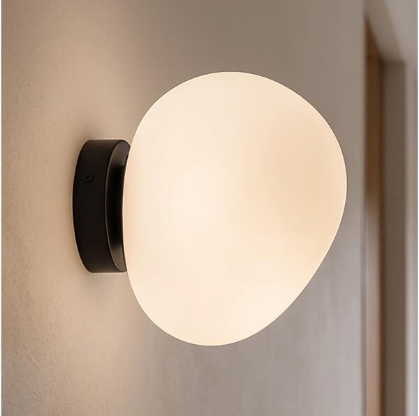 BRILAGI - Nástenné svietidlo PEBBLES 1xE27/40W/230V priemer 20 cm čierna