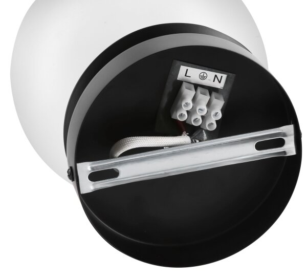 BRILAGI - Nástenné svietidlo POLOS 1xE27/40W/230V pr. 20 cm čierna