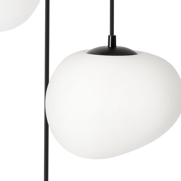 BRILAGI - Závesné svietidlo na lanku PEBBLES 3xE27/40W/230V pr. 42 cm čierna