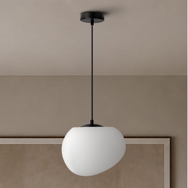 BRILAGI - Luster na lanku PEBBLES 1xE27/40W/230V pr. 25 cm čierna