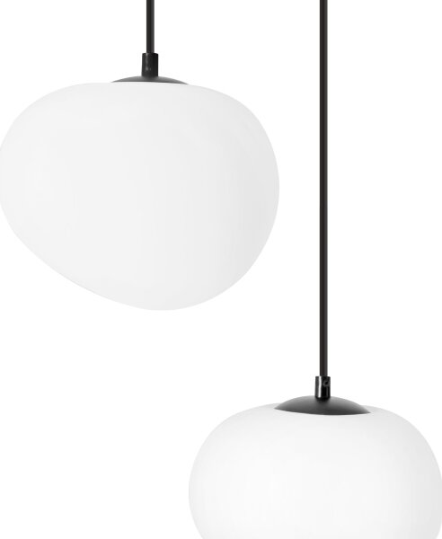 BRILAGI - Závesné svietidlo na lanku PEBBLES 3xE27/40W/230V čierna