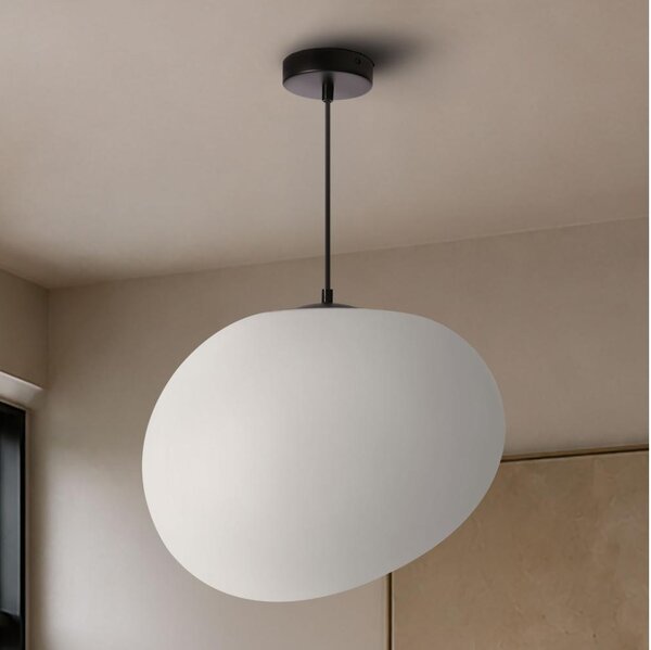 BRILAGI - Luster na lanku PEBBLES 1xE27/40W/230V pr. 40 cm čierna