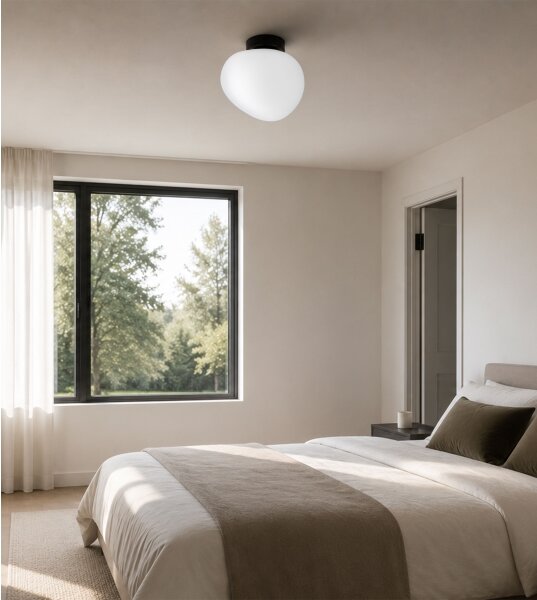 BRILAGI - Stropné svietidlo PEBBLES 1xE27/40W/230V pr. 20 cm čierna