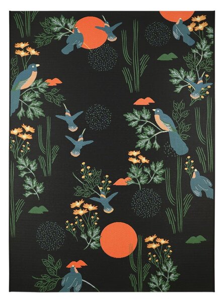 Čierny koberec 123x180 cm Bloom - Nattiot