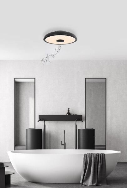 Globo - LED RGB Kúpeľňové svietidlo s reproduktorom RAFFY LED/18W/230V IP44 + DO