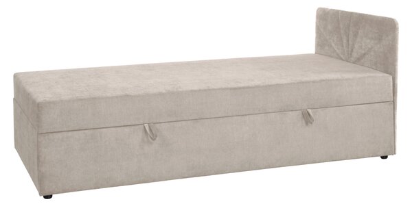 KONDELA Boxspringová posteľ, jednolôžko, béžová, 90x200, univerzálna, SUPA