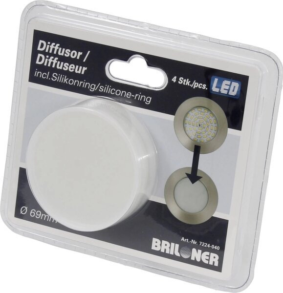 Briloner 7224-040 - SADA 4x Difúzor pre podhľadové svietidlá pr. 69 mm