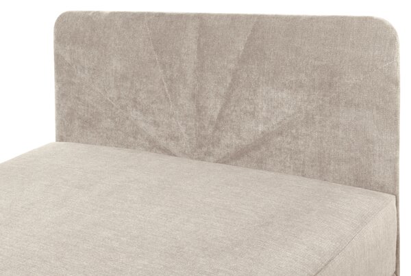 KONDELA Boxspringová posteľ, jednolôžko, béžová, 90x200, univerzálna, SUPA