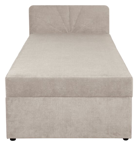 KONDELA Boxspringová posteľ, jednolôžko, béžová, 90x200, univerzálna, SUPA