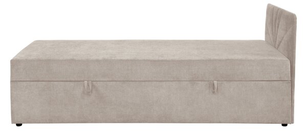 KONDELA Boxspringová posteľ, jednolôžko, béžová, 90x200, univerzálna, SUPA