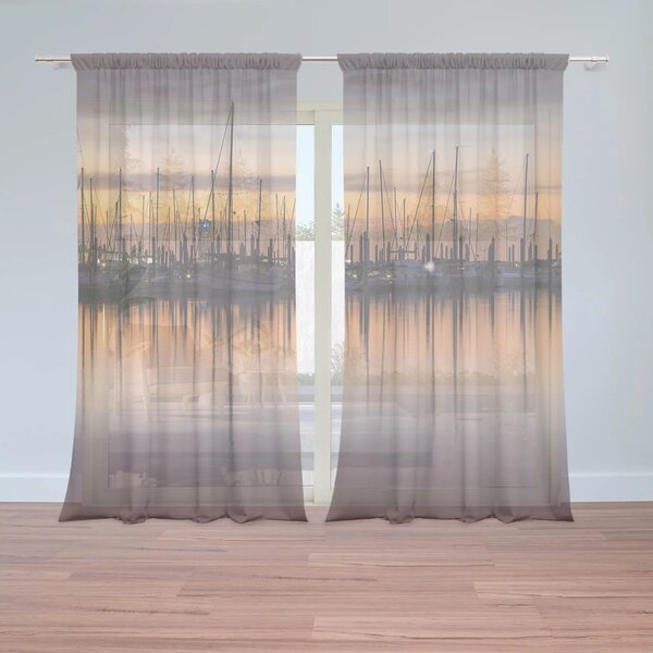 Sablio Záclony Večerný prístav: 2ks 150x250cm