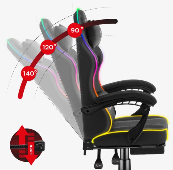 Herná stolička Force 3.7 RGB Black