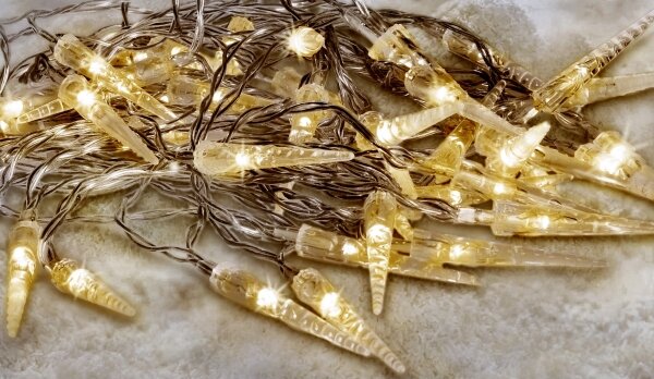 Brilagi - LED Vianočná vonkajšia reťaz 50xLED/8 funkcií/3xAA 8m IP44 teplá biela