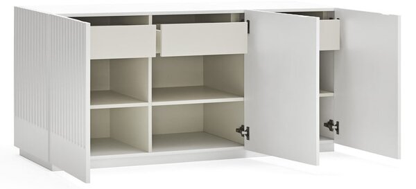 Biely príborník Teulat Doric, šírka 150 cm