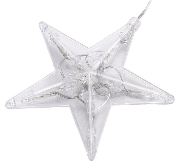 Aigostar - LED Vonkajší reťaz 70xLED/230V 1,2x1m IP44 studená biela hviezdy