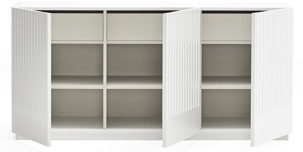 Biely príborník Teulat Doric, šírka 150 cm