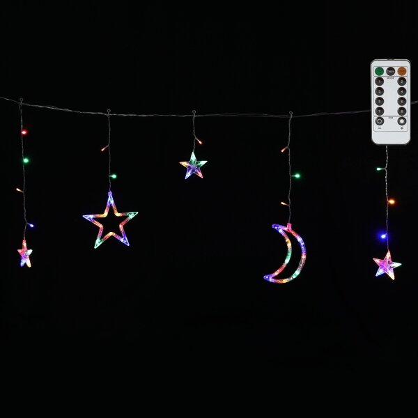 Aigostar - LED RGBY vonkajší vianočný svetelný reťazec 120xLED/6W/230V/8 funkcií 3x0,6m IP44 + DO
