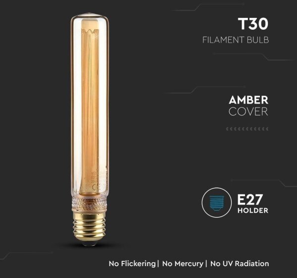 LED Žiarovka FILAMENT T30 E27/2W/230V 1800K Art Edition