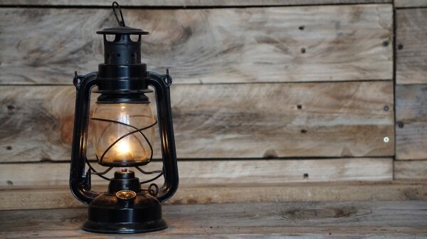 Brilagi - Petrolejová lampa LANTERN 19 cm čierna