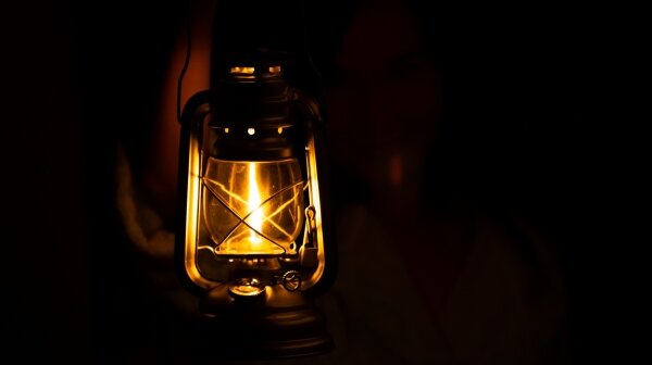 Brilagi - Petrolejová lampa LANTERN 19 cm čierna