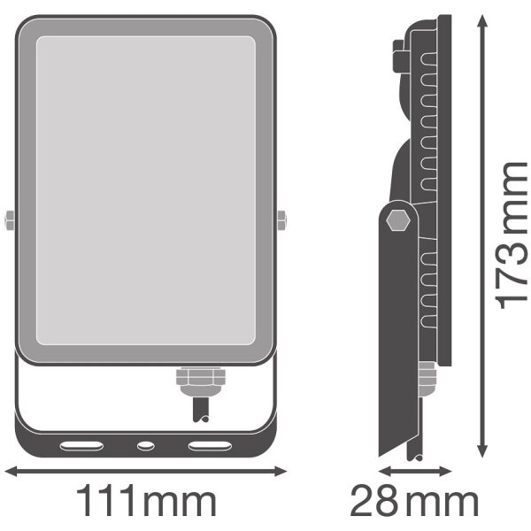 Ledvance - LED Vonkajší nástenný reflektor FLOODLIGHT LED/20W/230V 6500K IP65
